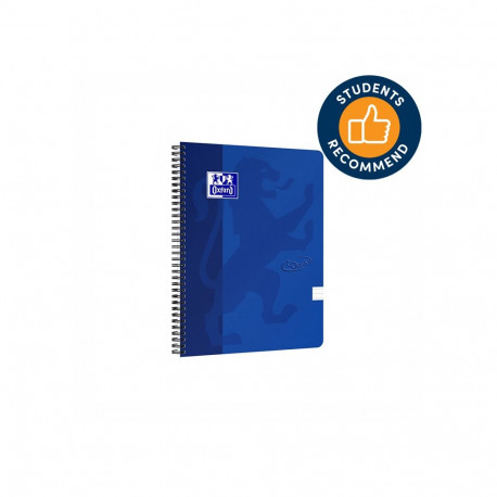 Kaustik OXFORD TOUCH, spiraalköitega, A4+, 70 lehte, jooneline, sinine
