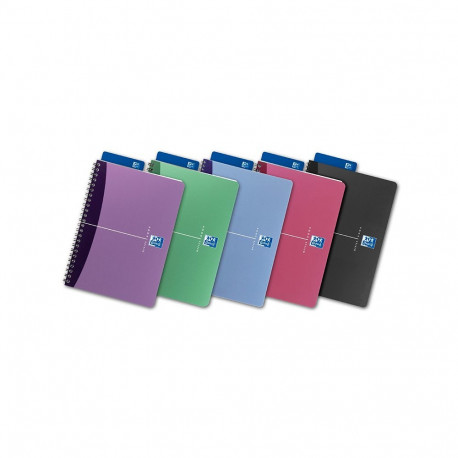 Kaustik Oxford Urban Mix, spiraalköitega, A5, 50 lehte, ruuduline