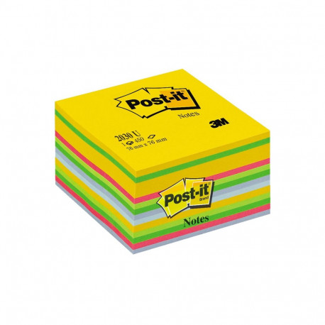 Märkmekuup Post-It Ultra 76x76mm, 450lehte, assortii