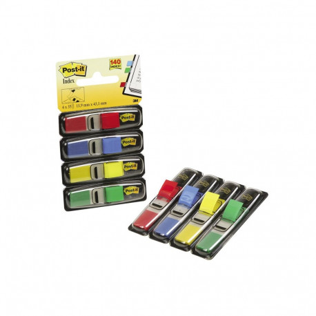 Indeksid Post-it 11,9 x 43,1 mm, 4 värvi, 4*35 tk