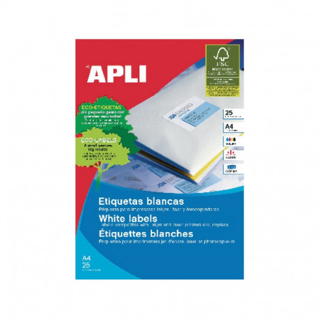 Etiketid Apli ILC iseliimuvad 70 x 37mm 25l/pk