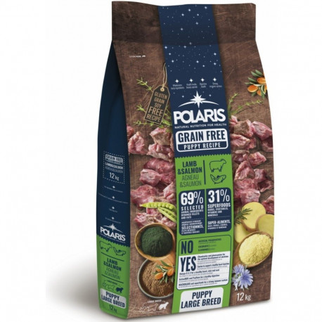 Polaris grainfree puppy large lamb&salmon 12 kg