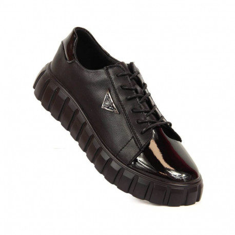 Filippo W PAW365 leather shoes, black (40)
