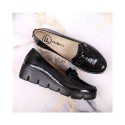 Filippo W PAW364 patent leather shoes, black (41)