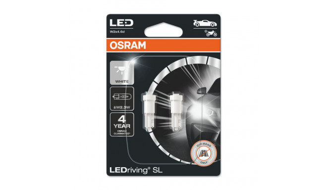 12V LED W2.3W 6000K 0,25W W2X4.6D 2tk
