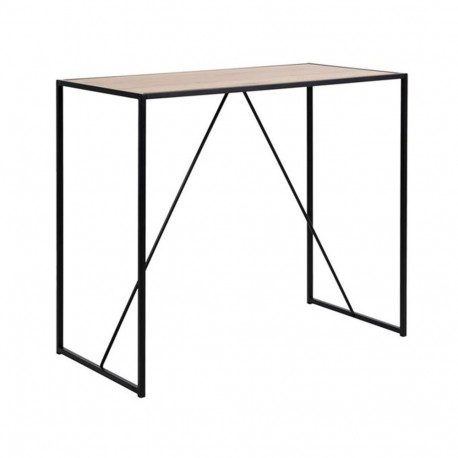 Baarilaud SEAFORD 120x60xH105cm, lauaplaat: lamineeritud kattega mööbliplaat, värvus: tamm, raam: mu