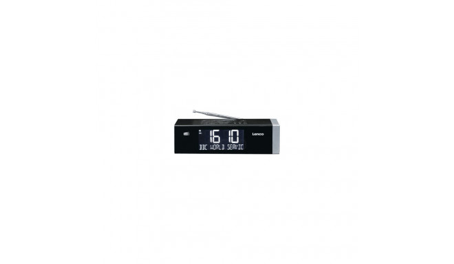 Lenco CR-640 Uhrenradio DAB+/BT/FM schwarz