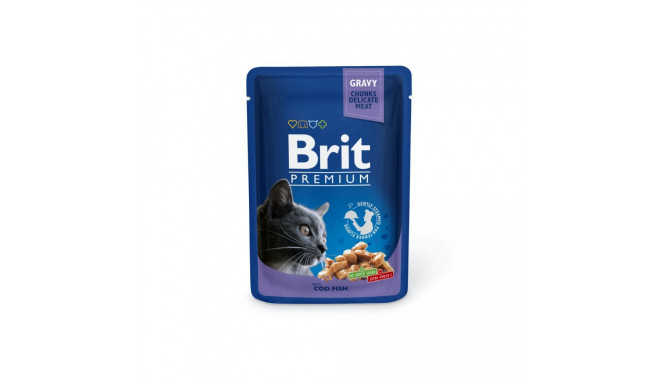 Brit Premium Cod Fish wet cat food 100g