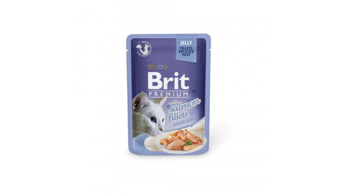 Brit Premium Salmon Fillets in Jelly märgtoit kassidele 85g