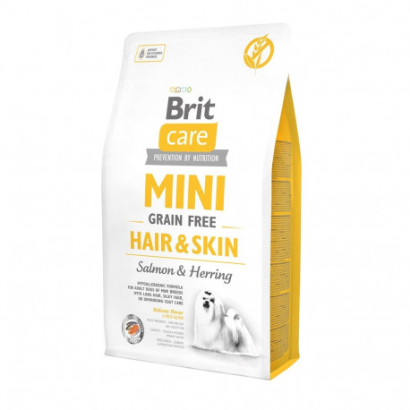 Brit Care Mini Hair & Skin полноценный корм для собак 2кг