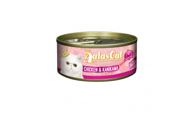 Aatas Cat Creamy Chicken & Kanikama canned food for cats 80g