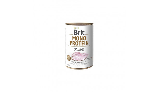 Brit Mono Protein Rabbit konserv koertele 400g