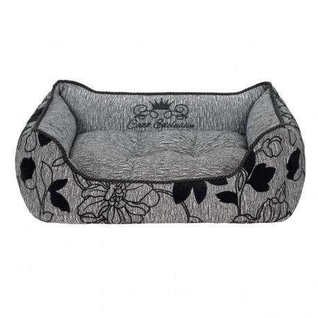 Cazo Exclusive Soft Bed Noir gray bed for dogs 65x50cm