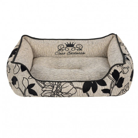 Cazo Exclusive Soft Bed Noir brown bed for dogs 75x60cm