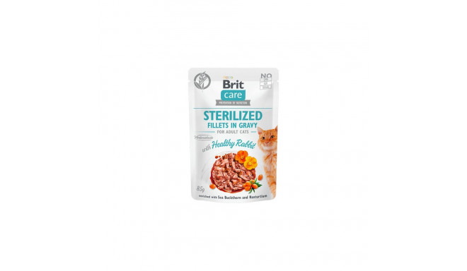 Brit Care Fillets in Gravy Healthy Rabbit wet cat food 85g