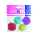 Cat & Rina rattling balls for cats 4pcs