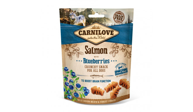 Carnilove Dog Snack Salmon & Blueberries maiused koerale 200g