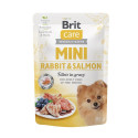 Brit Care Mini Rabbit & Salmon fillets in gravy pouch for dogs 85g