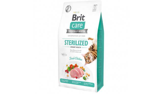 Brit Care Cat Grain-Free Sterilized Urinary Health complete food for cats 7kg