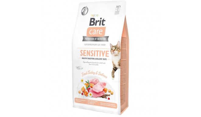 Brit Care Cat Grain-Free Sensitive Healthy Digestion полноценный корм для кошек 7кг