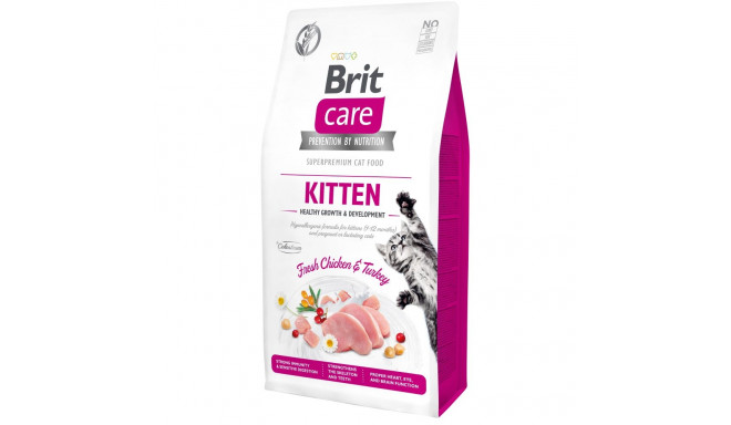 Brit Care Cat Grain-Free Kitten Healthy Growth полноценный корм для котят 7кг