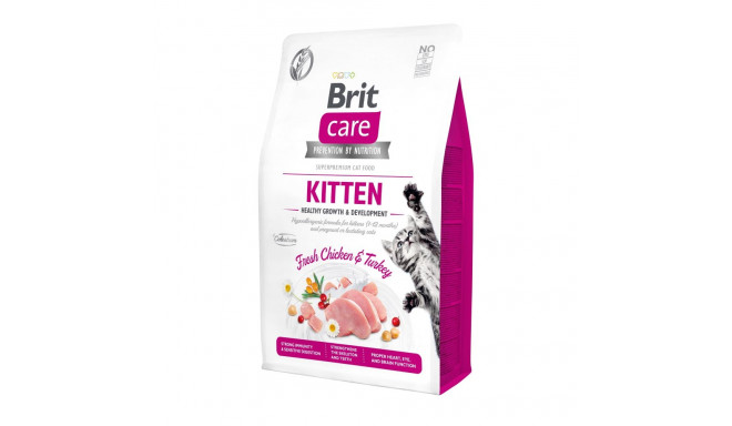 Brit Care Cat Grain-Free Kitten Healthy Growth полноценный корм для котят 2кг