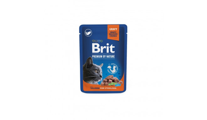 Brit Premium Salmon wet cat food 100g