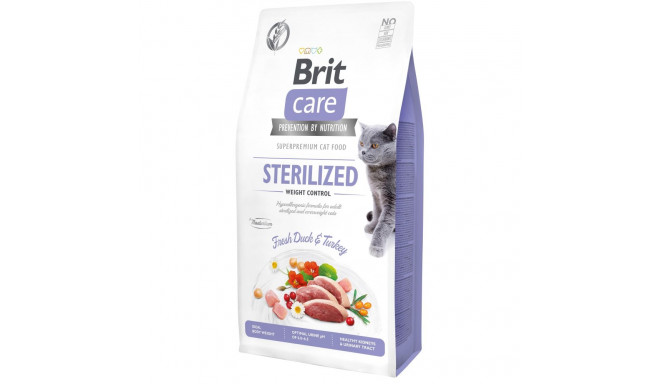 Brit Care Cat Grain-Free Sterilized Weight Control корм для кошек 7кг