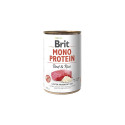 Brit Mono Protein Beef & Rice консервы для собак 400г