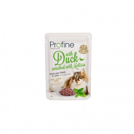 Profine Cat Pouch Duck in Jelly märgtoit kassidele 85g