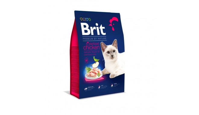 Brit Premium Cat Sterilized Chicken cat food 8kg