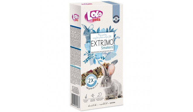 LoLo Pets Extrimo närimispulgad jänestele 2tk 100g