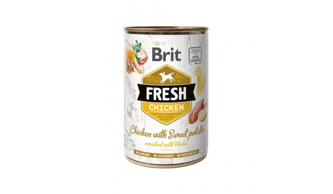 Brit Fresh Chicken with Sweet Potato can for dogs 400g