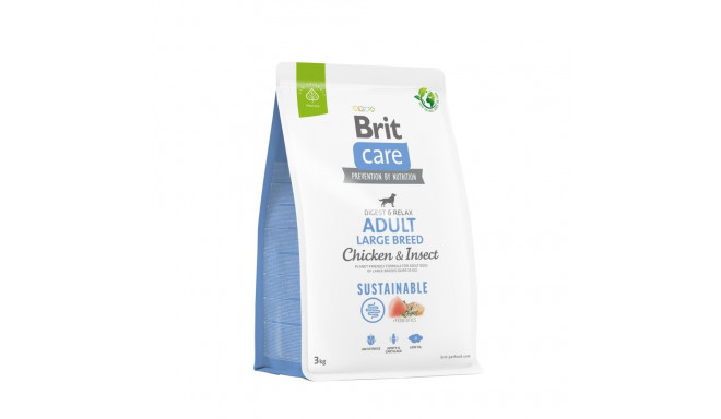 Brit Care Sustainable Adult Large Breed Chicken & Insect корм для собак 3 кг