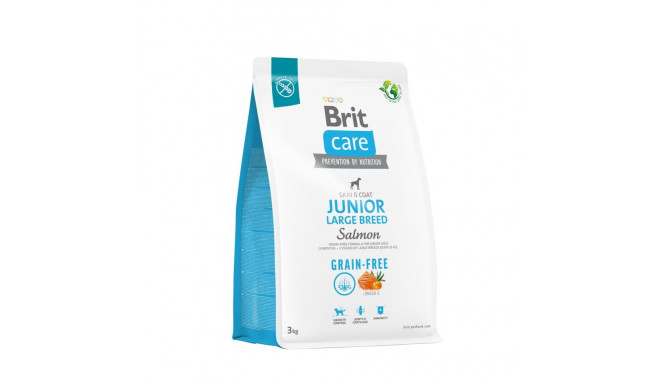 Brit Care Grain-Free Junior Large Breed Salmon dog food 3kg