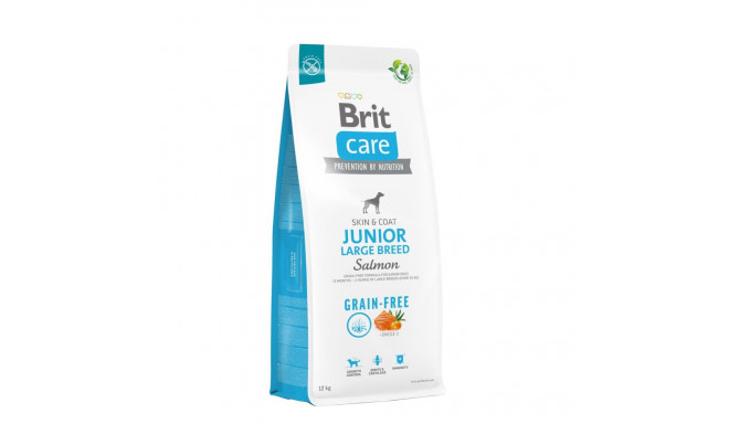 Brit Care Grain-Free Junior Large Breed Salmon dog food 12kg