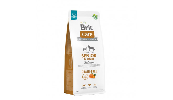 Brit Care Grain-Free Senior & Light Salmon dog food 12 kg