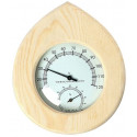Flammifera sauna thermometer-hygrometer AP-018BW, brown