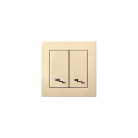 TWO WAY SWITCH IP6+6-10-201-01 SAND EP