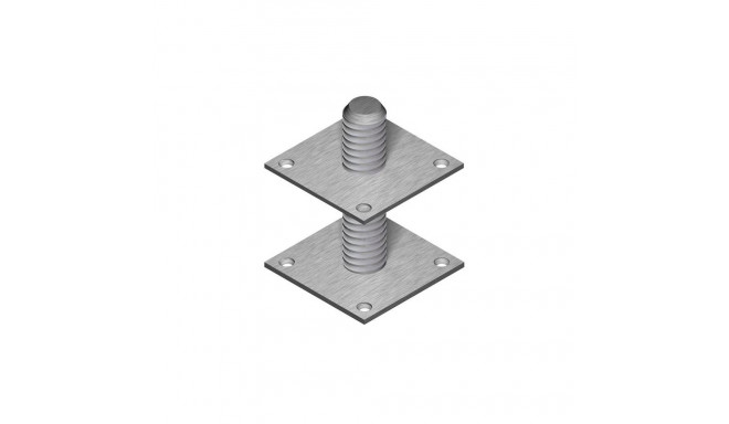 THREADED COLUMN SHOE 50X50X5,0 M10X150