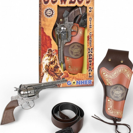 Gonher metallist revolver kabuuri ja vööga