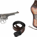 Gonher Metal revolver with holster and belt