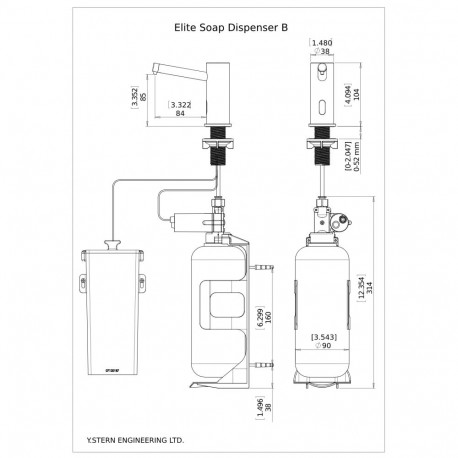 STERN MF Elite Foam dispenser Chrome