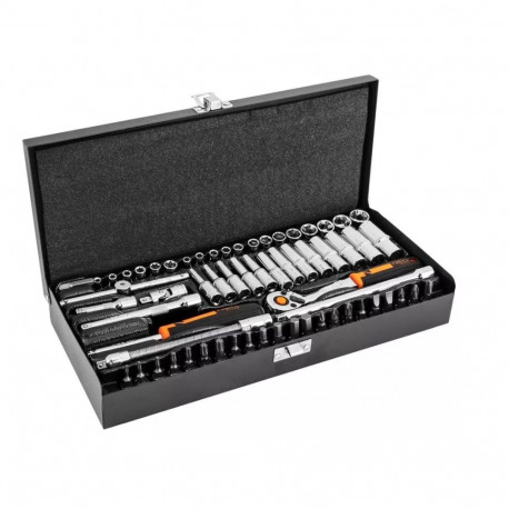 Neo Tools 1/4" padrunvõtmete komplekt 63-osaline
