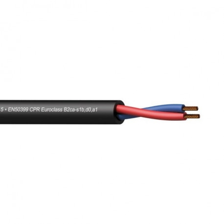 PROCAB CLS215-B2CA/3 – Loudspeaker cable - 2 x 1.5 mm2 - 16 AWG - EN50399 CPR Euroclass B2ca-s1b,d0