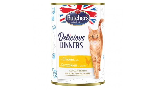 BUTCHER'S Delicious Dinners kanaliha tarretatud tükid märg kassitoit 400g