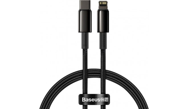 BASEUS cable Type C to Lightning PD 20W Tungsten Gold CATLWJ-01 2 m black