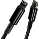 BASEUS cable Type C for Apple Lightning 8-pin PD20W Tungsten Gold CATLWJ-01 2 meters black