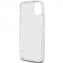 Original faceplate case GUESS GUHMP15SHGCUSTGW for iPhone 15 (Compatible with Magsafe / IML GCUBE / 
