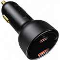 BASEUS car charger Digital Display PPS Dual USB + Typ-C CCZX-01